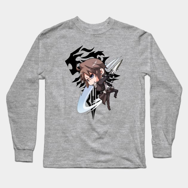 Logo FF8 Squall Long Sleeve T-Shirt by FranGSal